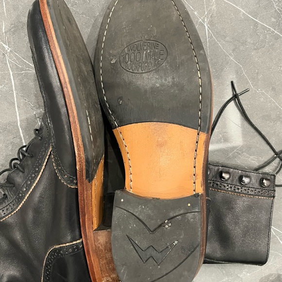 Wolverine  1000 Mile Size 9 D Tall Leather Boots Rare - Picture 2 of 7